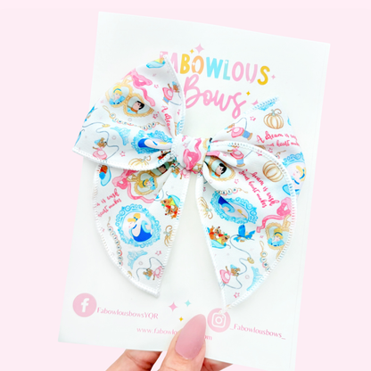 Cindy Heart Locket - Fabric Fable Bow