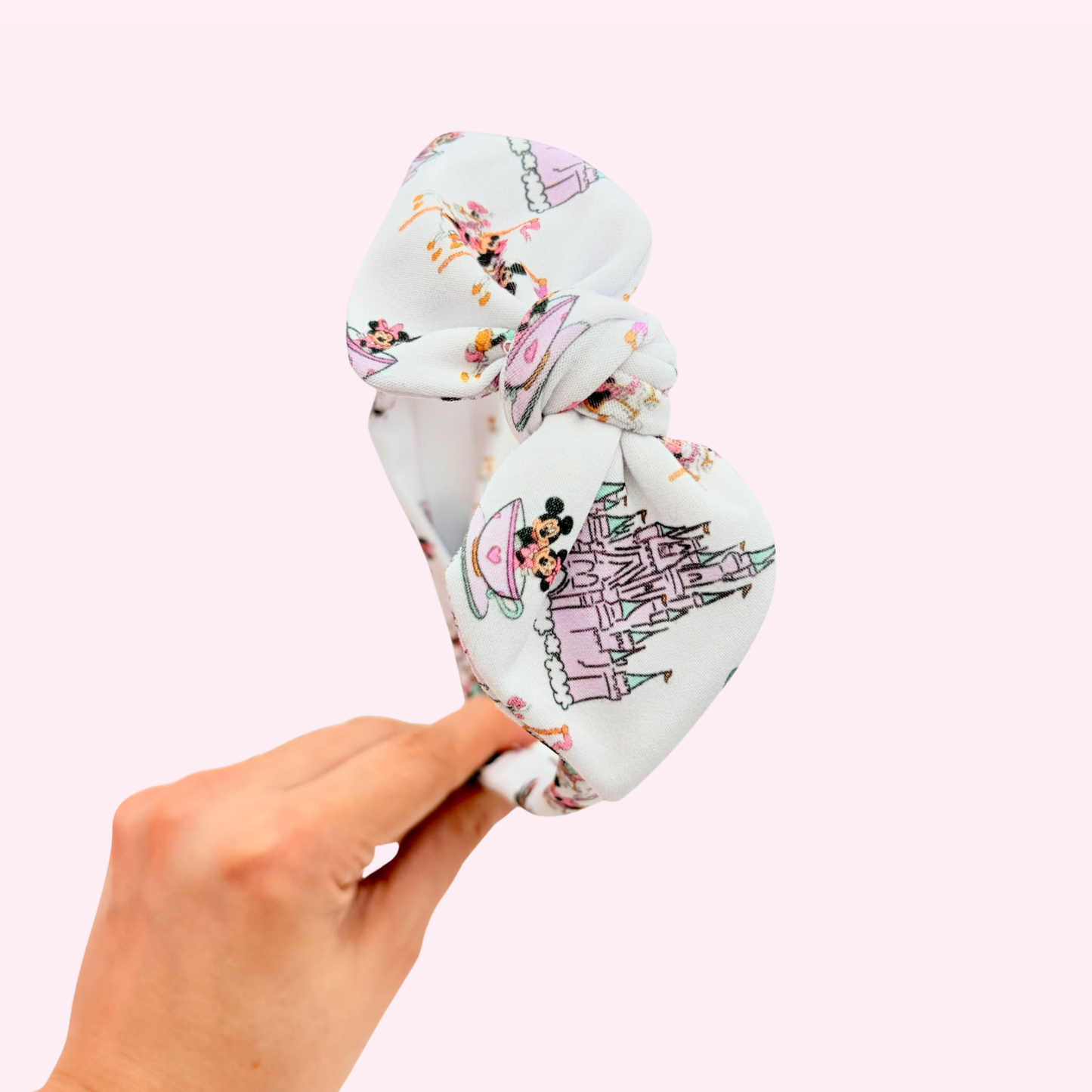 Carousel Mouse Days • Knotted Fabric Headband