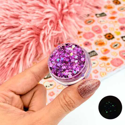 Glitter Hair Gel • Witches Brew • Glow In The Dark