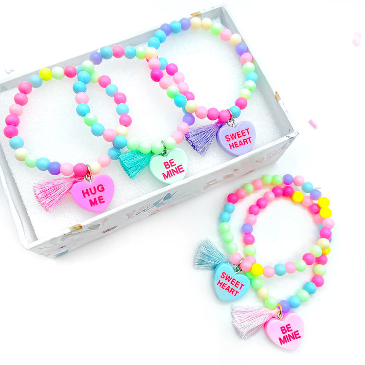Candy Heart Tassels // Bracelet