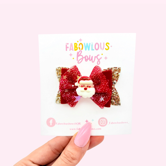 Starry Santa // Elegant Tulle Bow