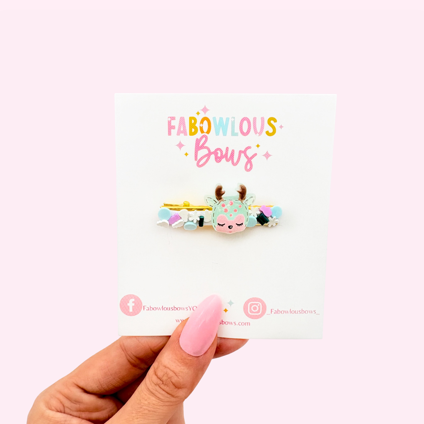 Blue Fawn Confetti // Bar Clip