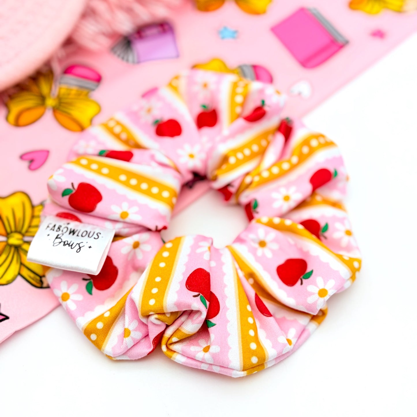 Apples & Daisies • Scrunchie • 3 for $25