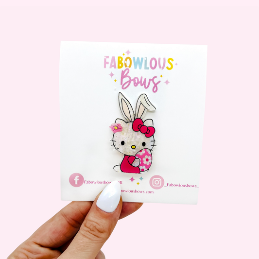 Hello Bunny // Acrylic Clip (3 for 10)