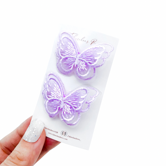 Lace Butterflies // Purple Pigtails