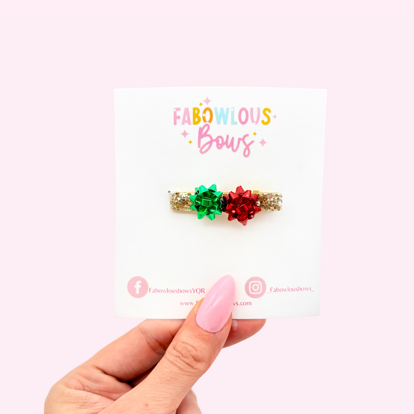 Christmas Bows // Bar Clip