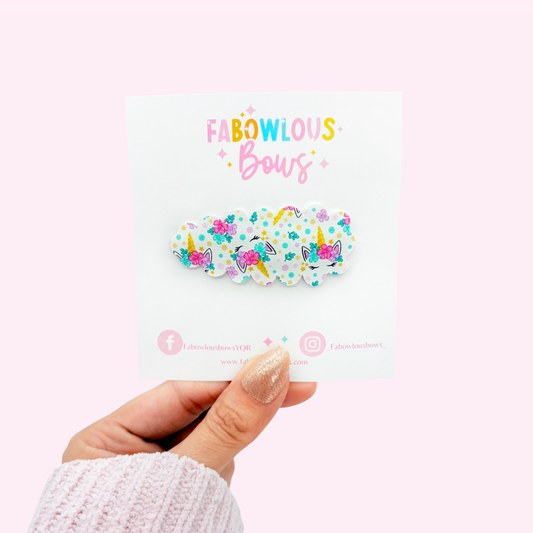 Unicorn Garden • Snap Clip • 3 for $10