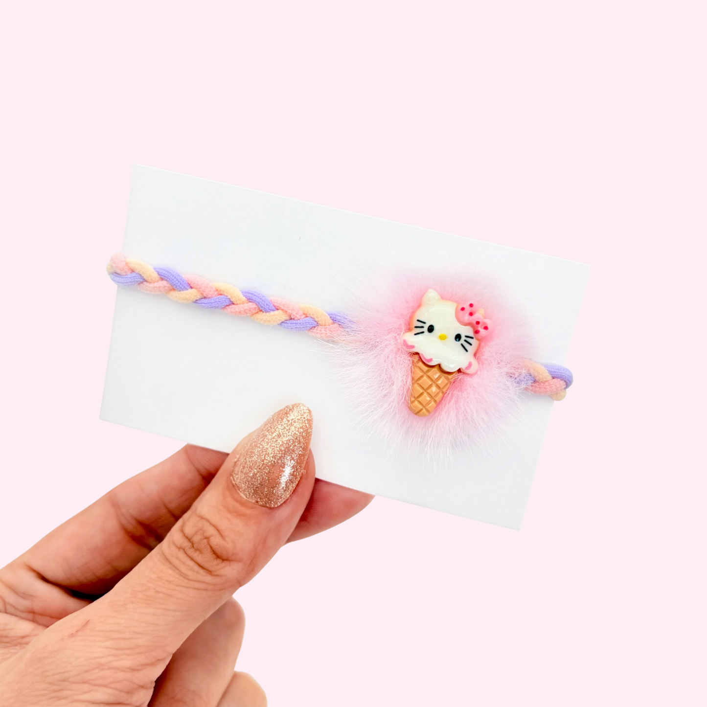 Ice Cream Kitty • Hair Tie