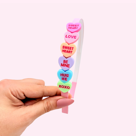 Candy Hearts Headband