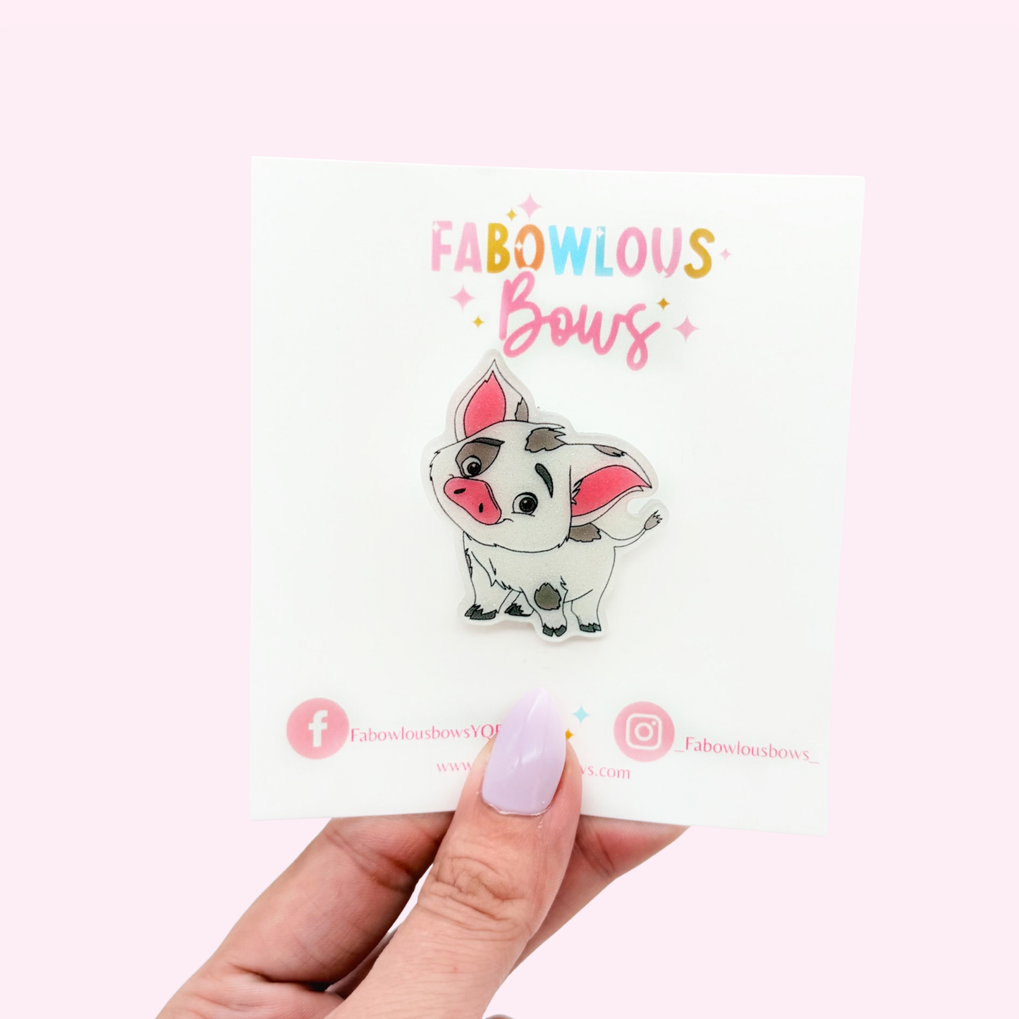 Water Pig // Acrylic Clip (3 for 10)