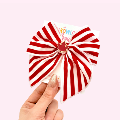 Canada Day Cutie • Fabric Fable Bow