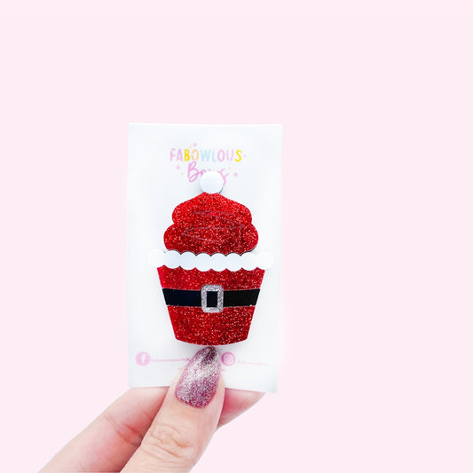 Santa Cakes // Deluxe Acrylic Clip