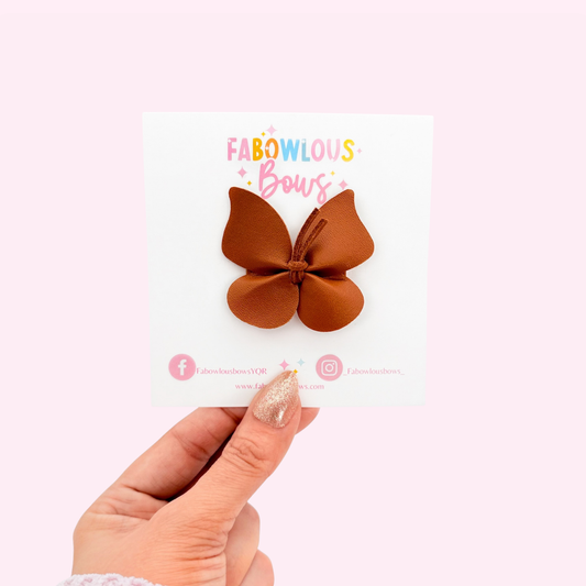 Butterfly Clip • Brown