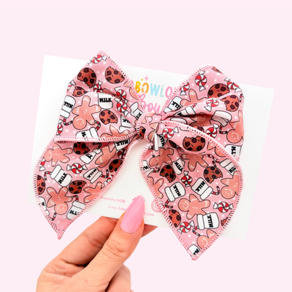 Cookies & Milk // Fabric Fable Bow