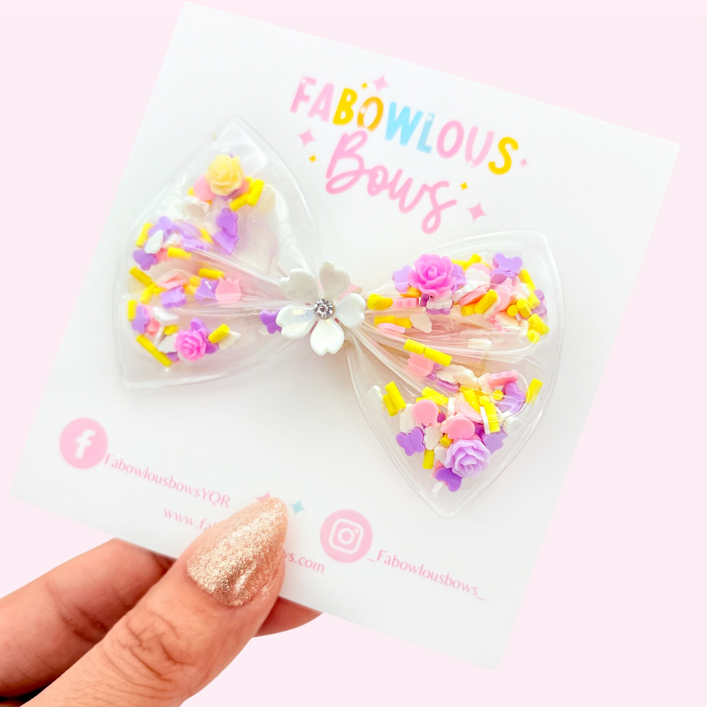 Punzie Flower • Confetti Bow