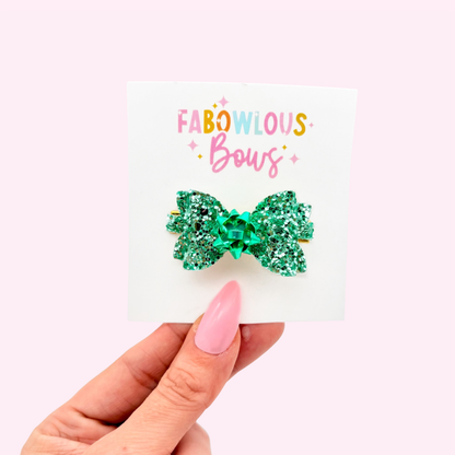 Christmas Bow // Snowflake Blue