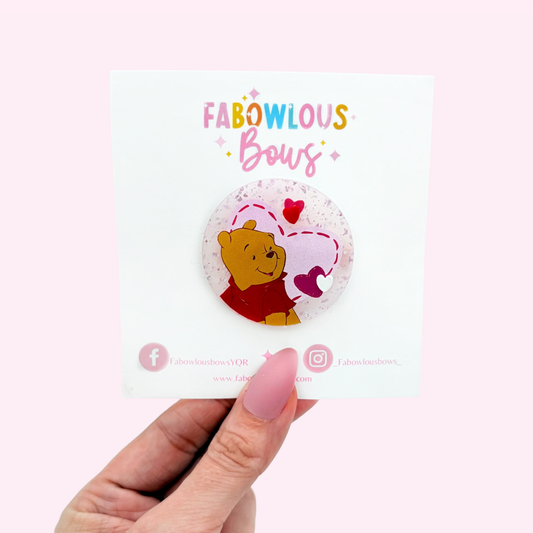 Silly Ol’ Lovely Bear - Acrylic Clip (3 for 10)