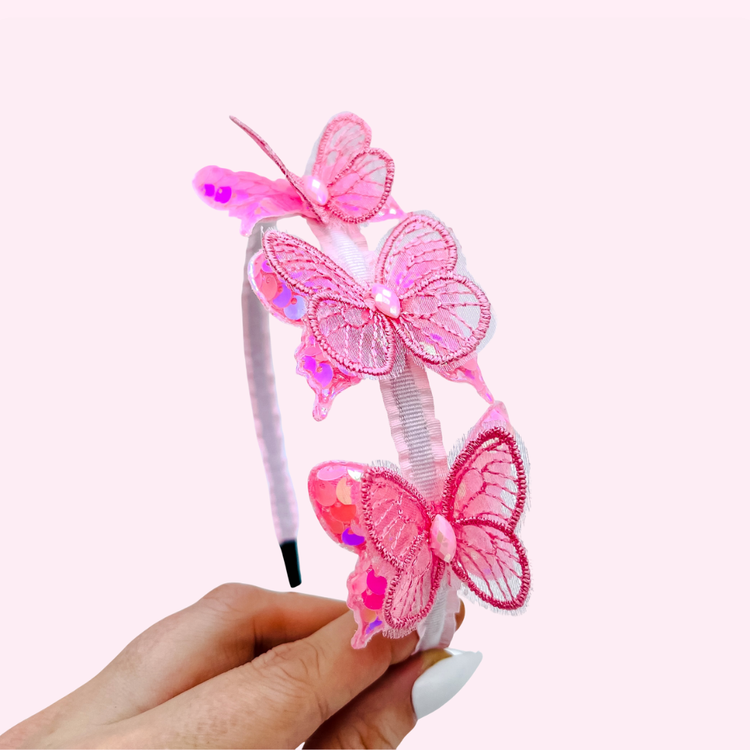 Butterfly Headband // Pink