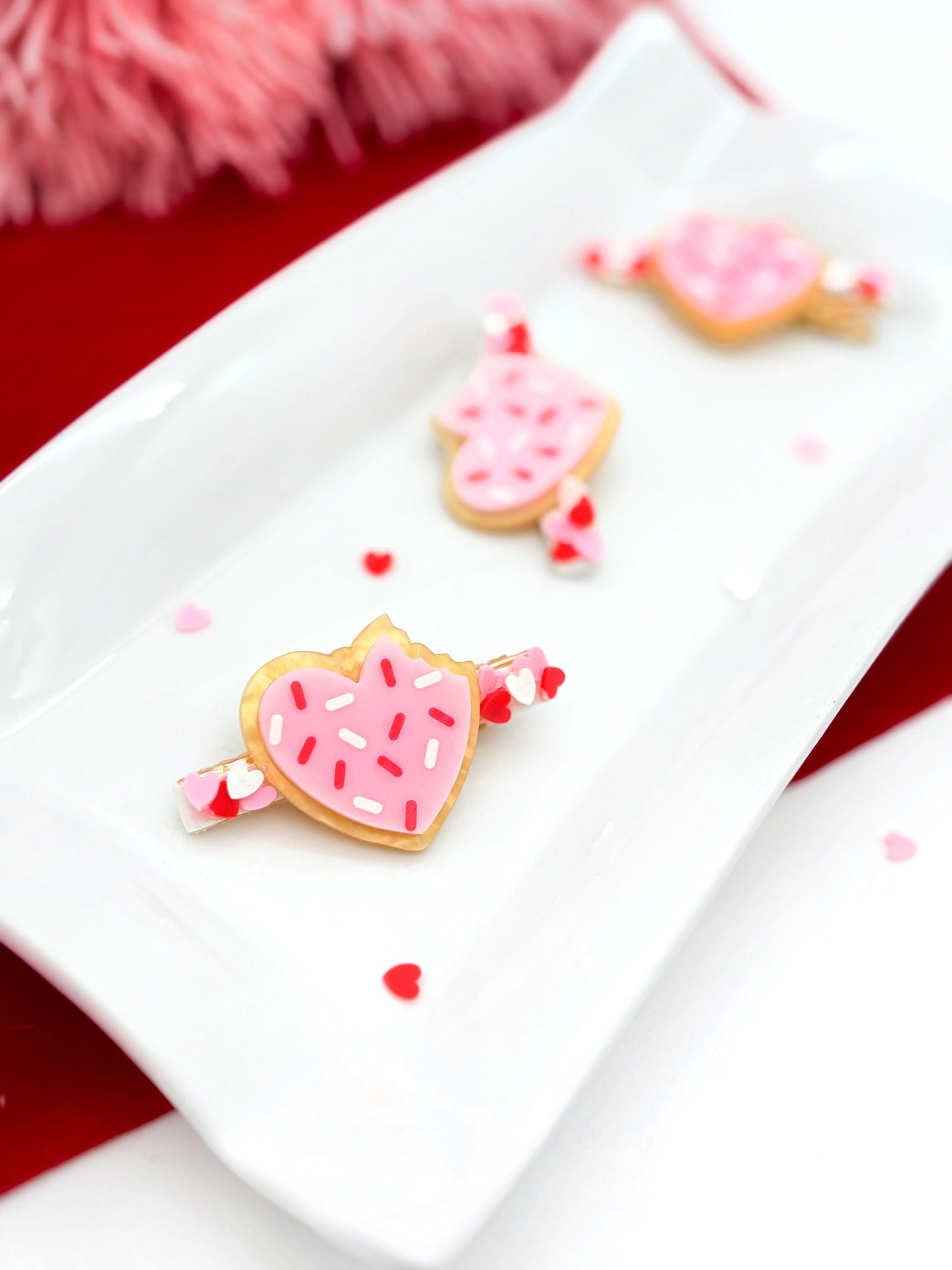 Cookie Confetti Heart - Bar Clip