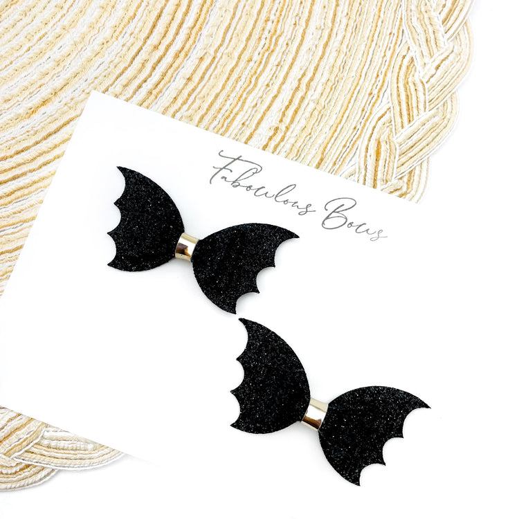 Pigtail Bats // Glitter Black