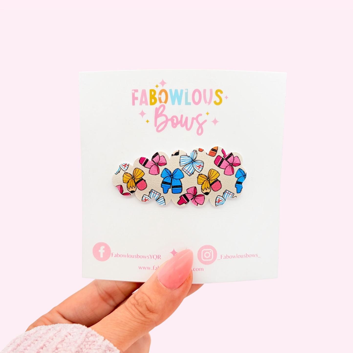 School Bows • Snap Clip • 3 for $10