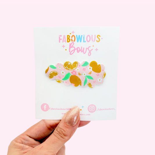 Lemon Citrus Cutie • Snap Clip • 3 for $10