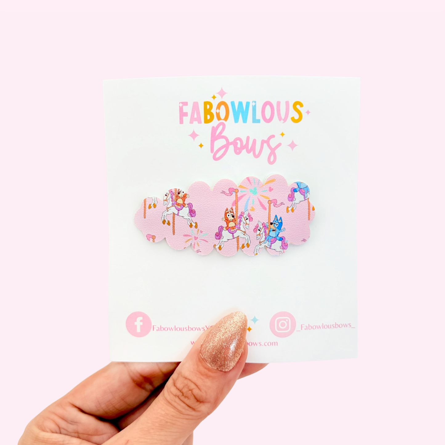 Carousel Puppies • Snap Clip • 3 for $10