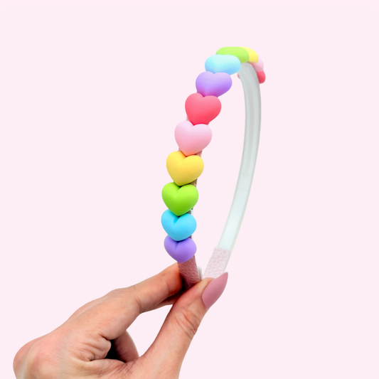 Colourful Hearts Headband