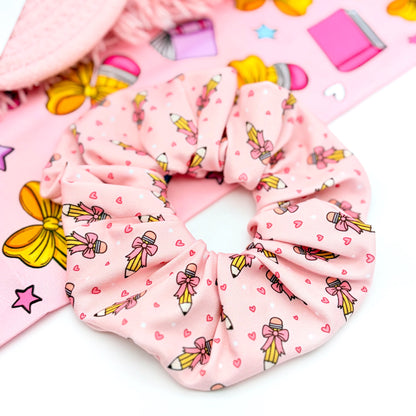 Pretty Pink Pencils • Scrunchie • 3 for $25