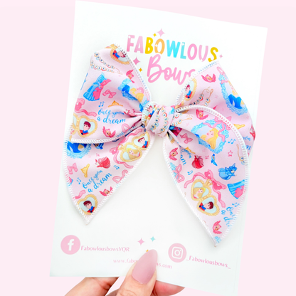 Aurora Heart Locket - Fabric Fable Bow