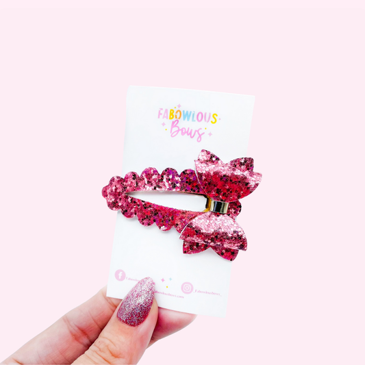 Rose Bow // Deluxe Clip