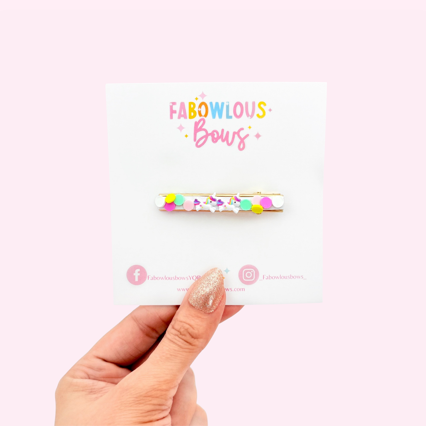 Unicorn Confetti • Bar Clip