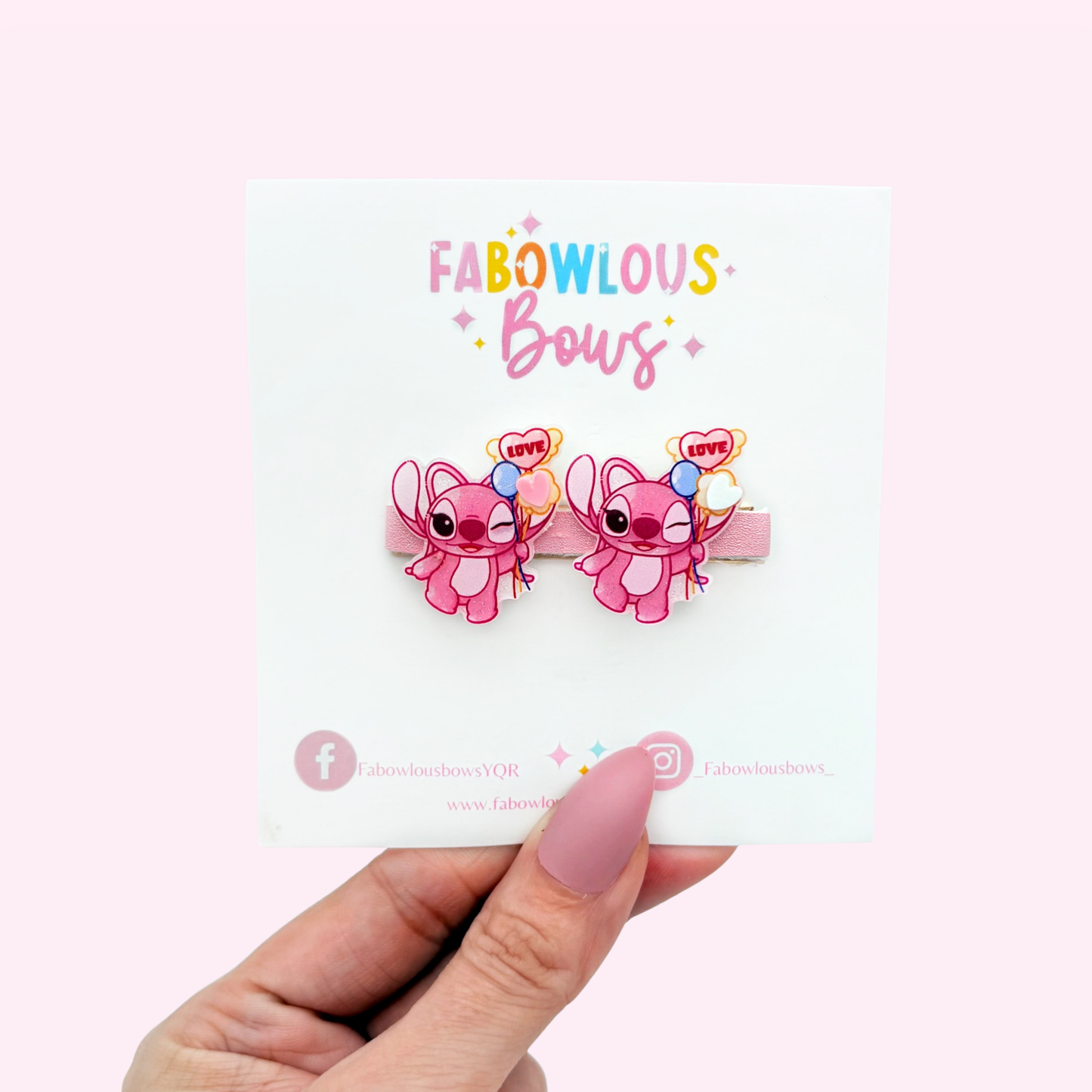 Angel Balloons - Acrylic Clip (3 for 10)