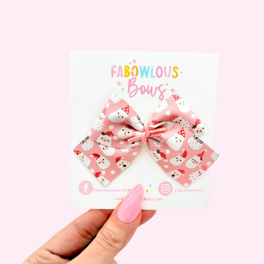 Sweet Santa // Pinwheel Bow
