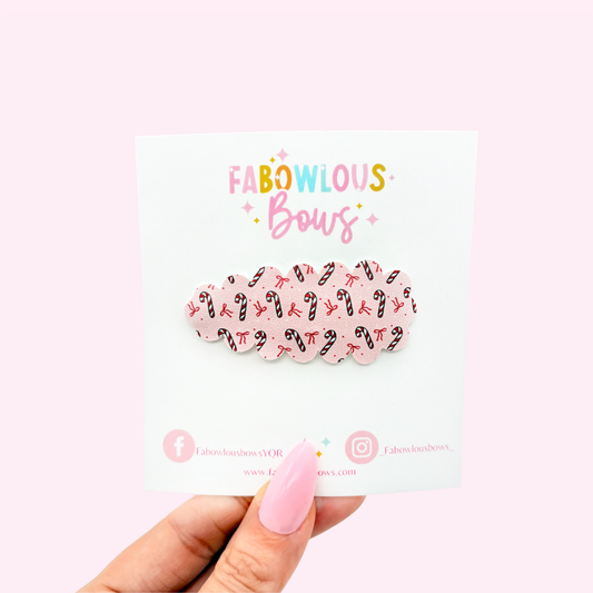 Candy Cane Lane // Snap Clip - 3 for $10