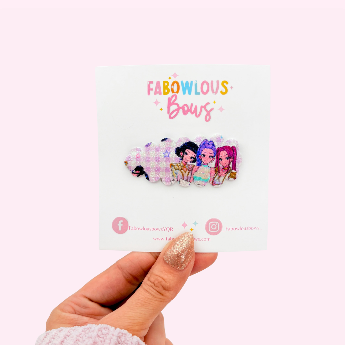 Kpop Glitter • Snap Clip • 3 for $10