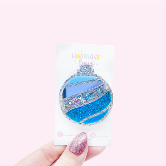 Blue Ornament // Confetti Clip