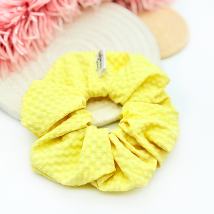 Yellow Texture • Waterproof Scrunchie • 3 for $25