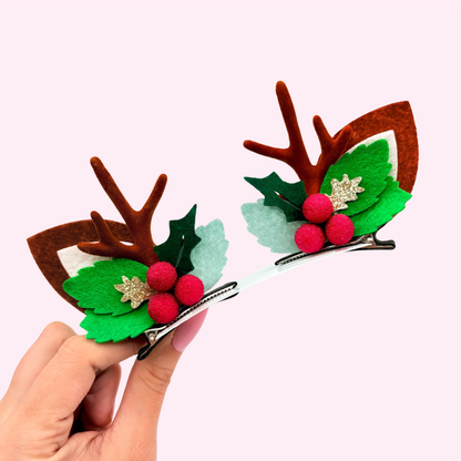 Reindeer Antlers // Pigtail Set
