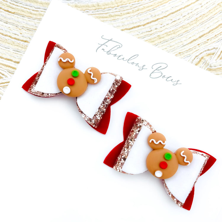 Gingerbread Mouse // Pigtail Set