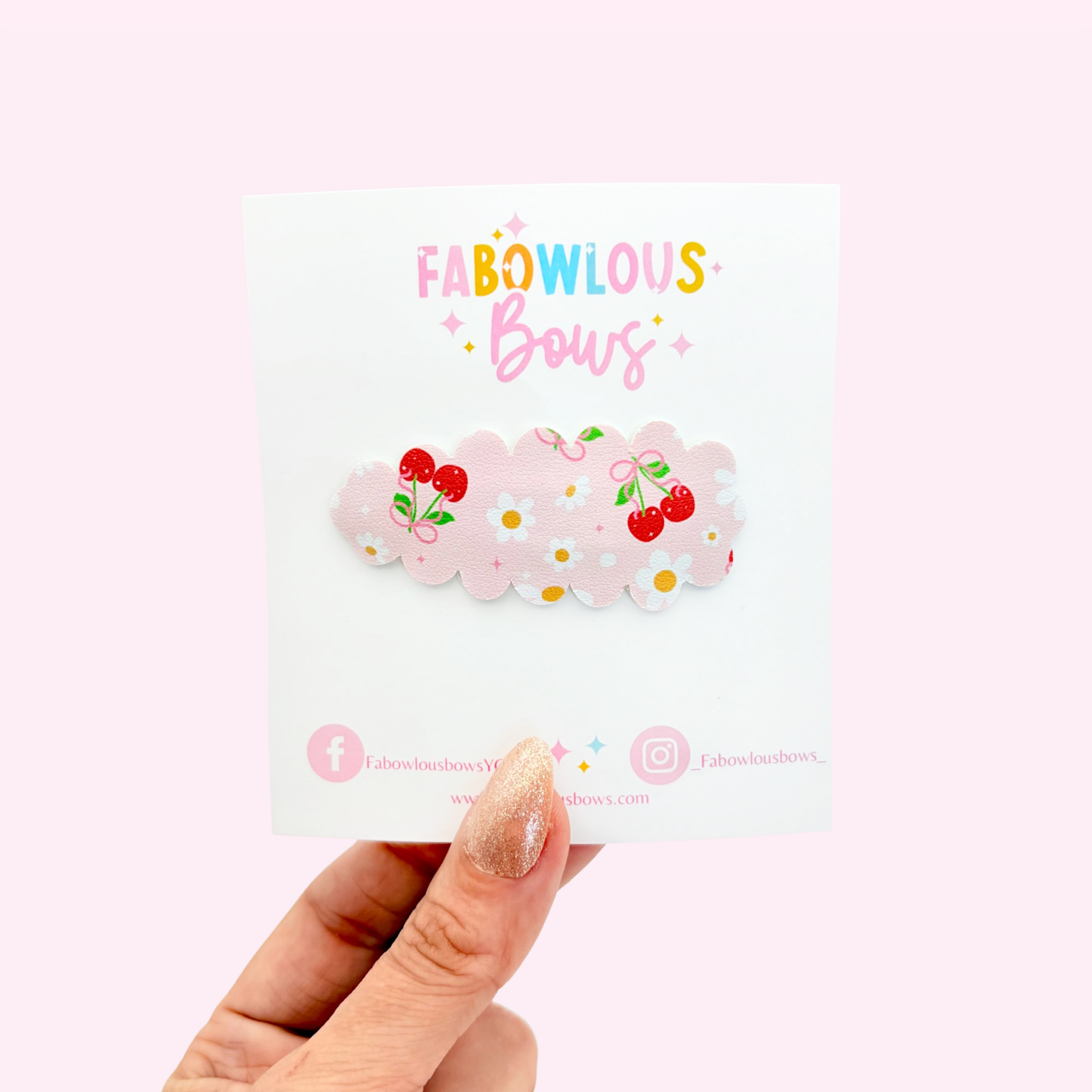 Berry Cherry • Snap Clip • 3 for $10