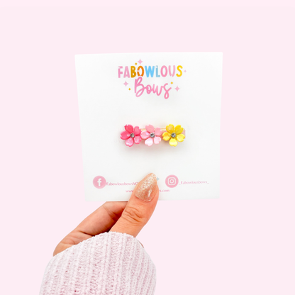 Trio Floral Bar Clip