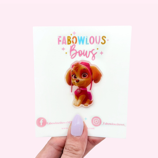 S Pup // Acrylic Clip (3 for 10)