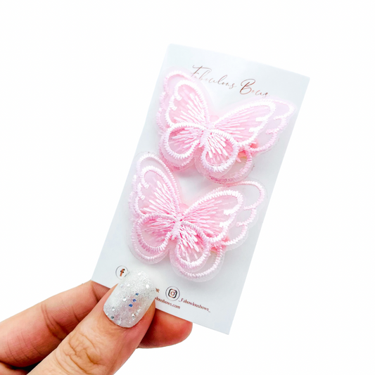 Lace Butterflies // Pink Pigtails