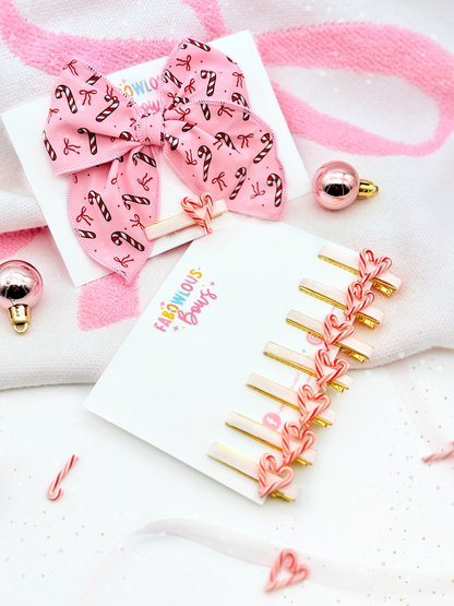 Candy Cane Love Peppermint // Bar Clip