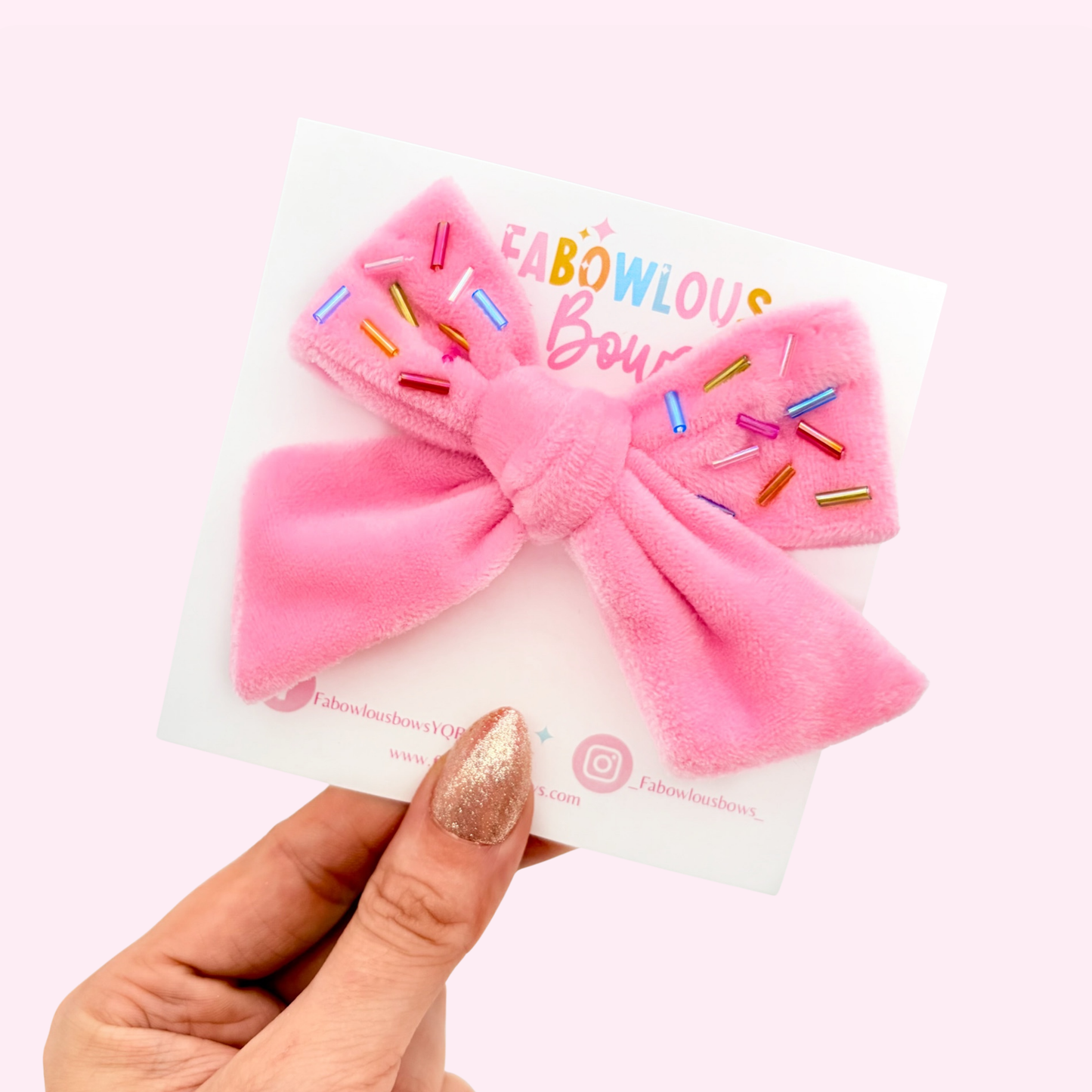 Hand-tied Plush Sprinkle Party