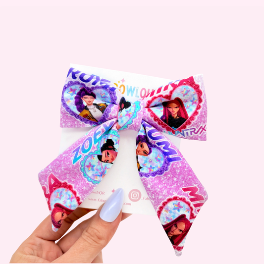 Hearts & Huntrix // Fabric Bow