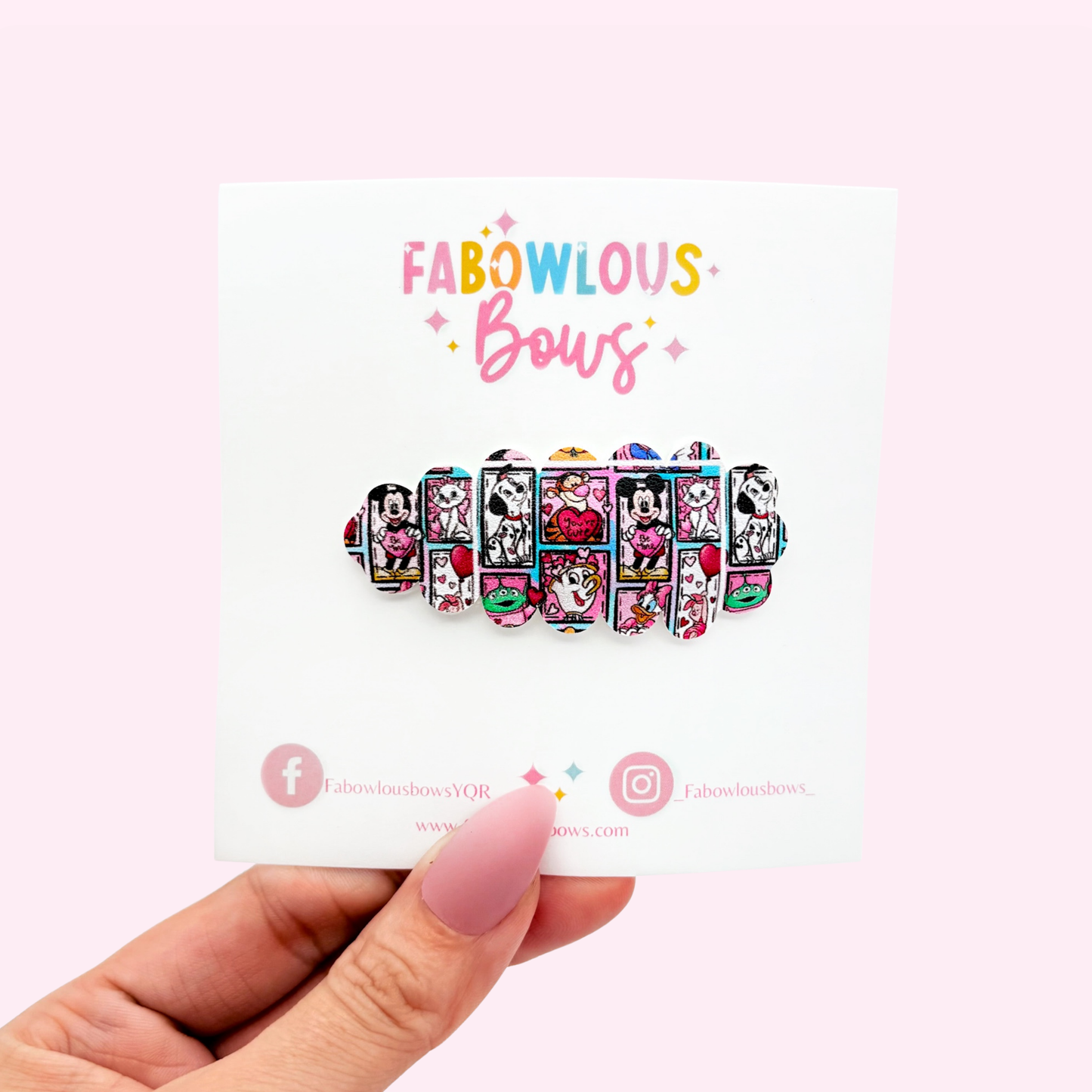Valentine Character Cards - Snap Clip - 3 for $10