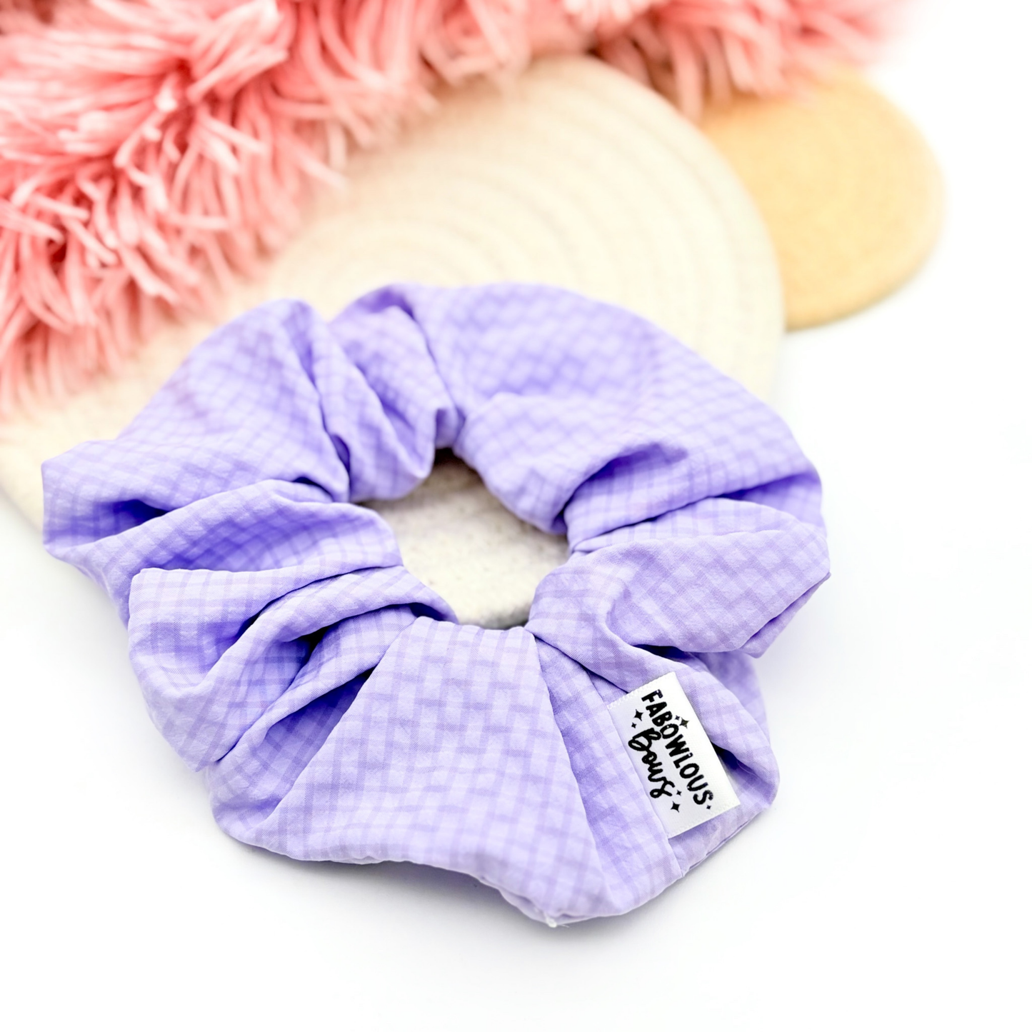 Purple Texture • Waterproof Scrunchie • 3 for $25