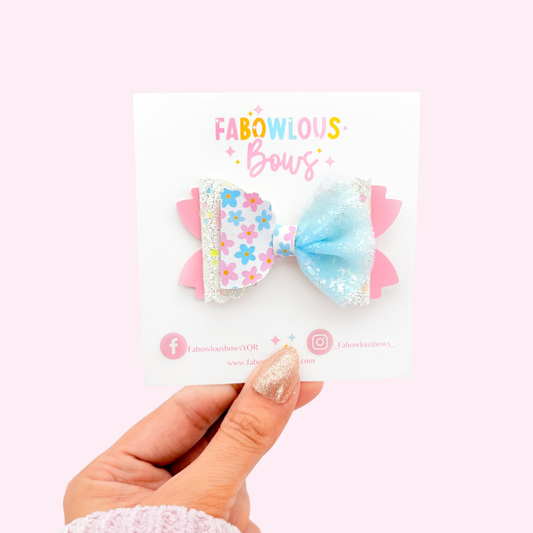 Bubblegum Bloom • Elegant Tulle Bow